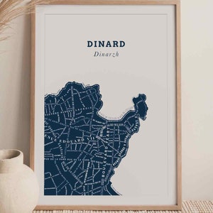 Affiche Dinard - Bleu Marine - Le Bon Plan
