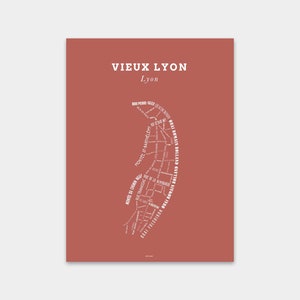 Poster Old Lyon - Terracotta - Le Bon Plan