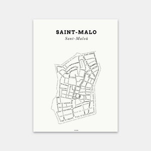 Poster Saint-Malo - Cream - Le Bon Plan
