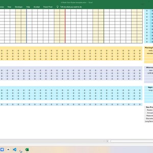 Australian Staff Roster Template | Excel Shift Planner With Payroll ...