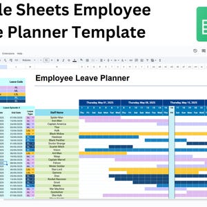 Google Sheets Employee Leave Tracker: Small Business HR Template
