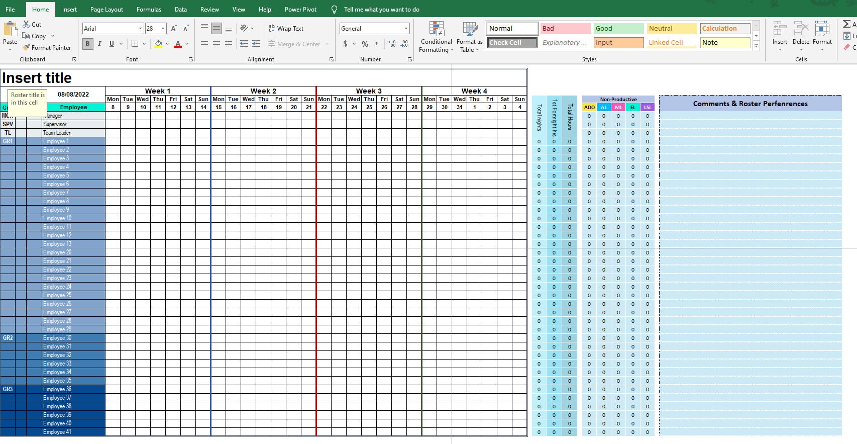 Professional Excel Roster Template Efficient Rotating Shift Etsy Professional Excel Roster Template Efficient Rotating Shift Etsy