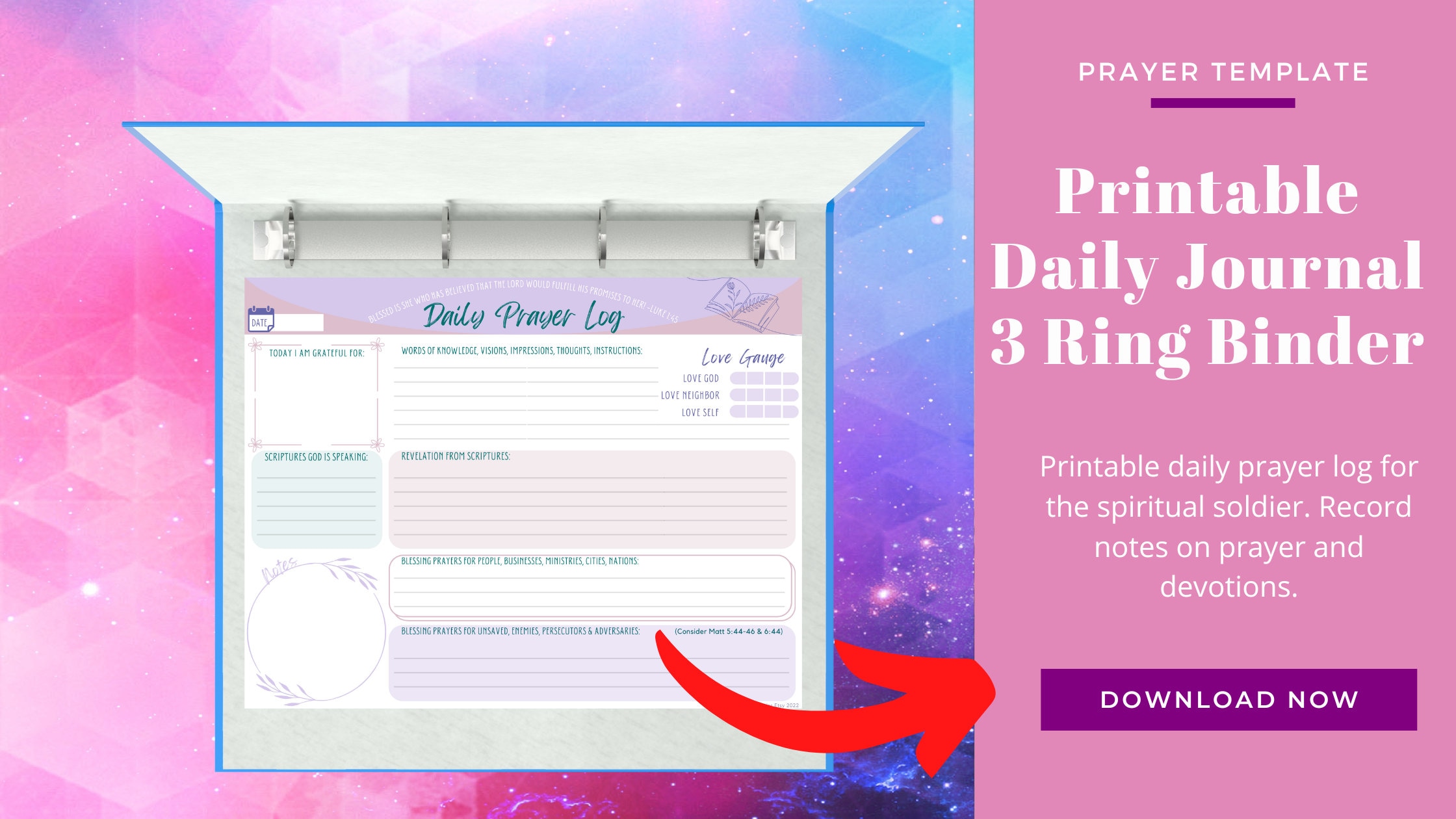 Women's Daily Prayer Journal | DIY Printable PDF Daily Christian ...