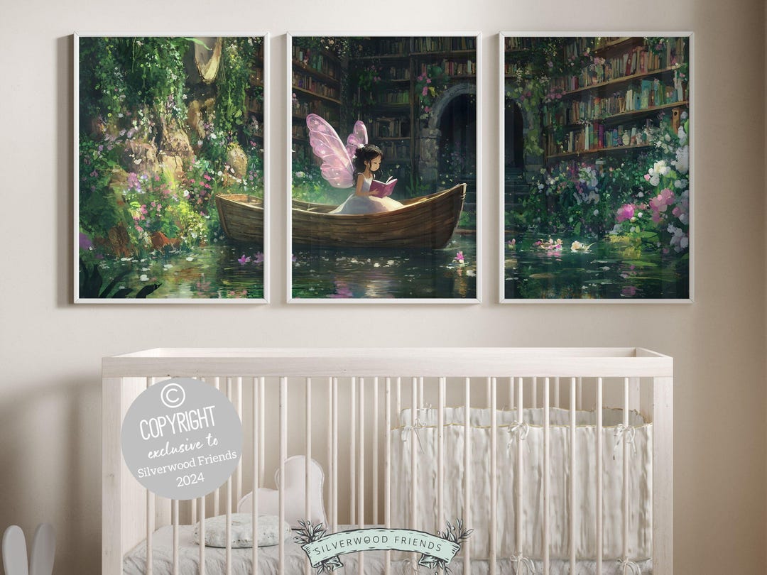 Fairy Nursery Prints, Fairy Nursery Decor, Whimsical Woodland Fairytale ...