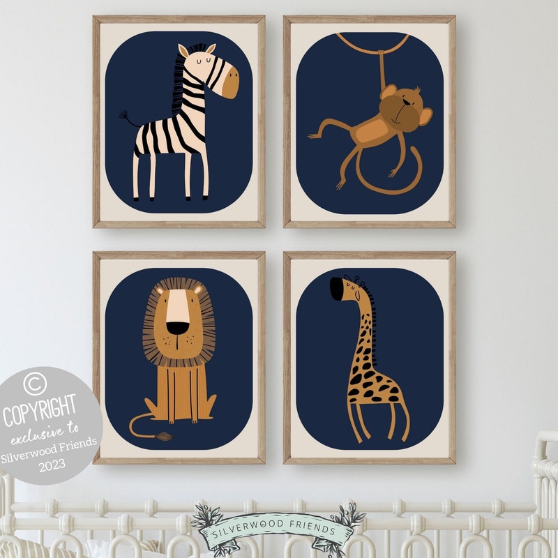 View of Zebra Nursery - Etsy