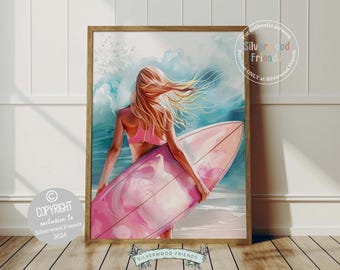 Cuadros Decoracion Salon Surf Surfista Océano Ola Lienzos Decorativos 120x80cm Cuadro Sobre Lienzo Moderno Dormitorio Cocina Cuadros Pared Imágenes Wall Art Prints Decor Grande XXL AA120x80-2785