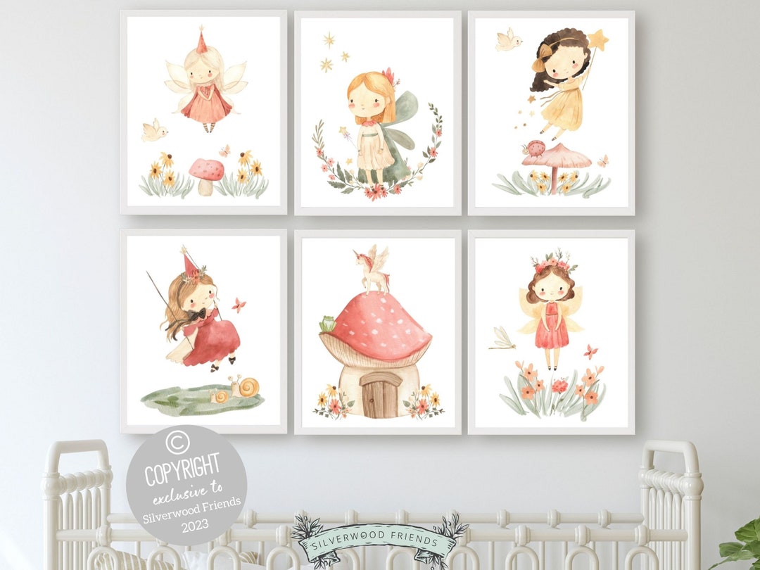 Fairy Nursery Prints, Secret Fairy Garden Nursery Decor, Baby Girl ...