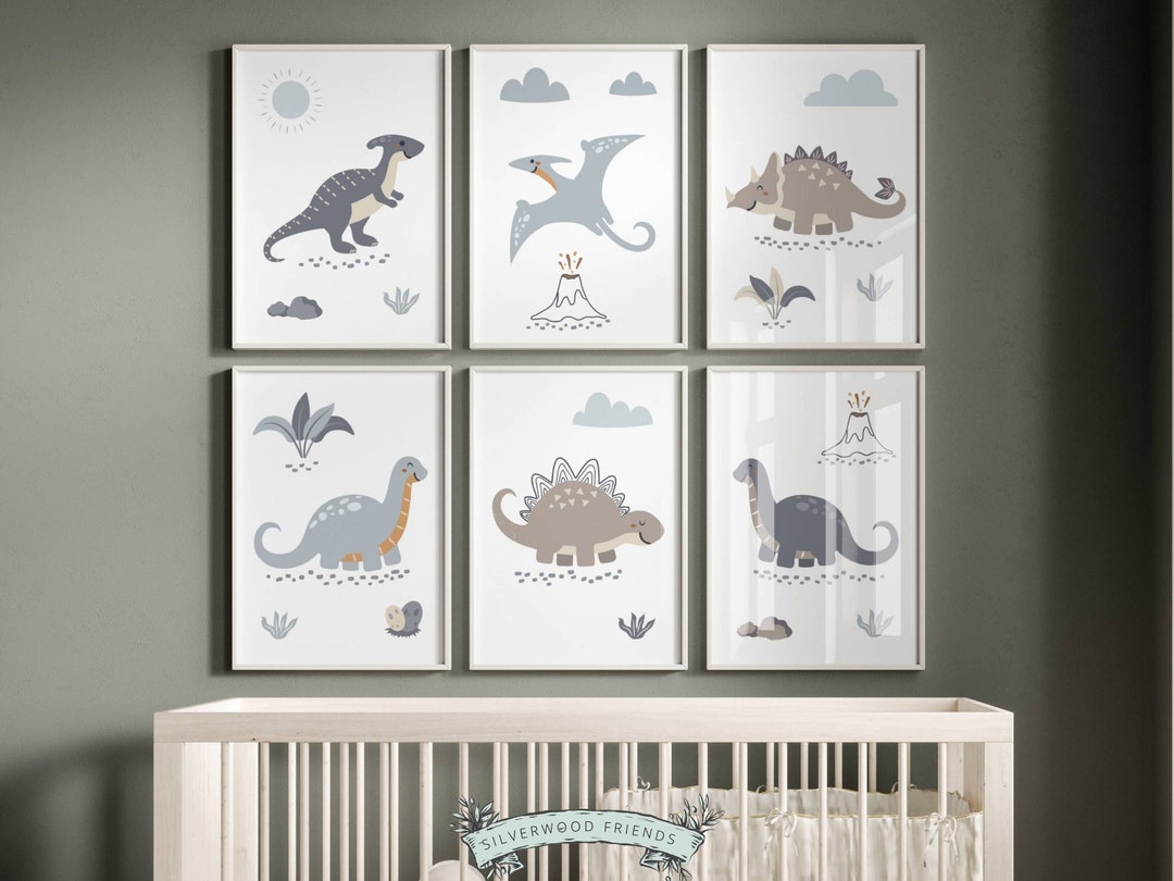 Dinosaur Nursery Print, Boys Dino Nursery Decor, Dinosaur Nursery Decor ...