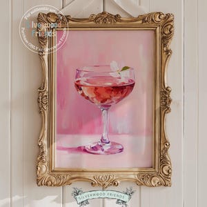 Champagne Glass Print, Happy Hour Poster, Trendy Bar Cart Print, Dorm Room Party Decor, Celebration Wall Art, Cocktail Party Digital Print