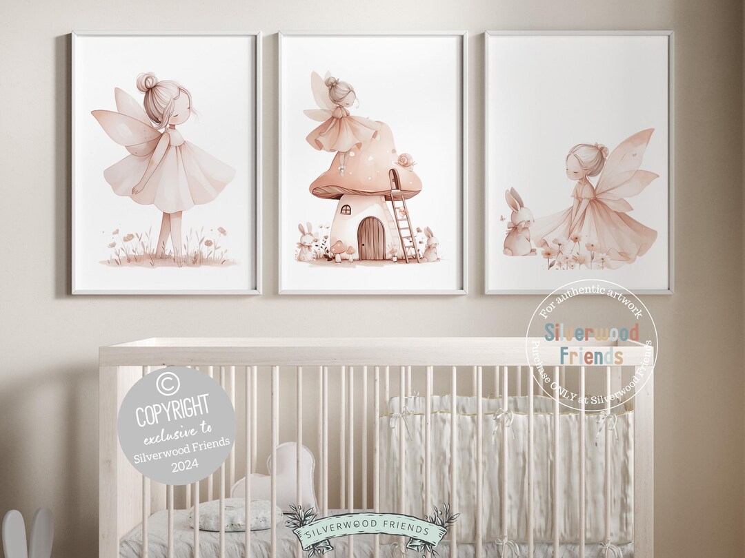 ORIGINAL Wildflower Fairy Nursery Print Gift for Baby Girl Fairy ...