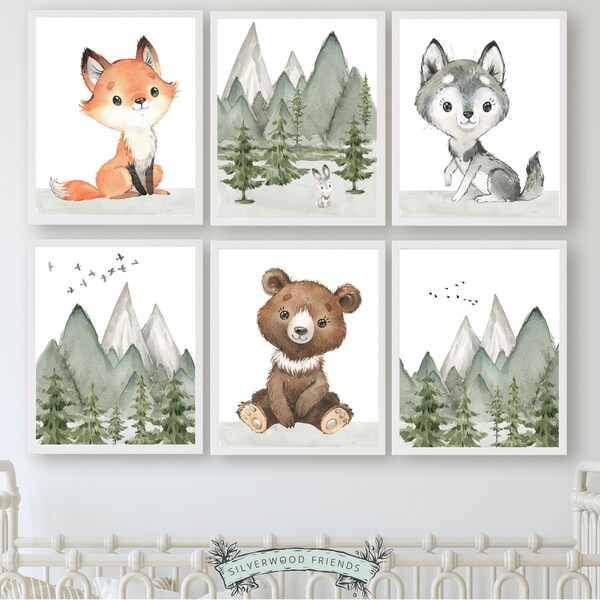 Forest Theme Nursery Etsy