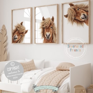 Peeking Horse Nursery Print, Horse Nursery Decor, Western Wall Decor, Kids Cowboy Room Wall Decor, Horse Picture, Pony Nursery Digital Print
