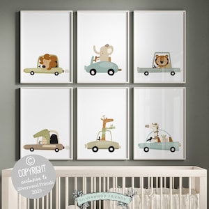 ORIGINAL Car Nursery Print Gift For Baby Boy Transport Nursery Decor,Kids Room Wall Decor Safari Car Bedroom Adventure Nursery Digital Print