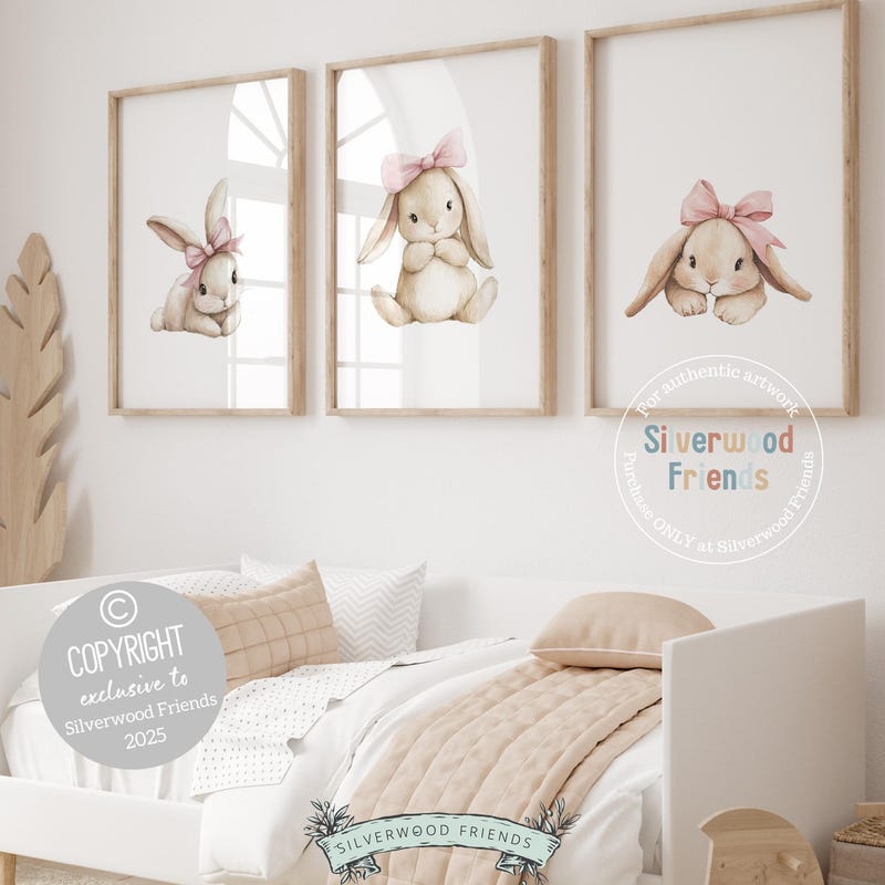 Bunny Nursery Art - Etsy