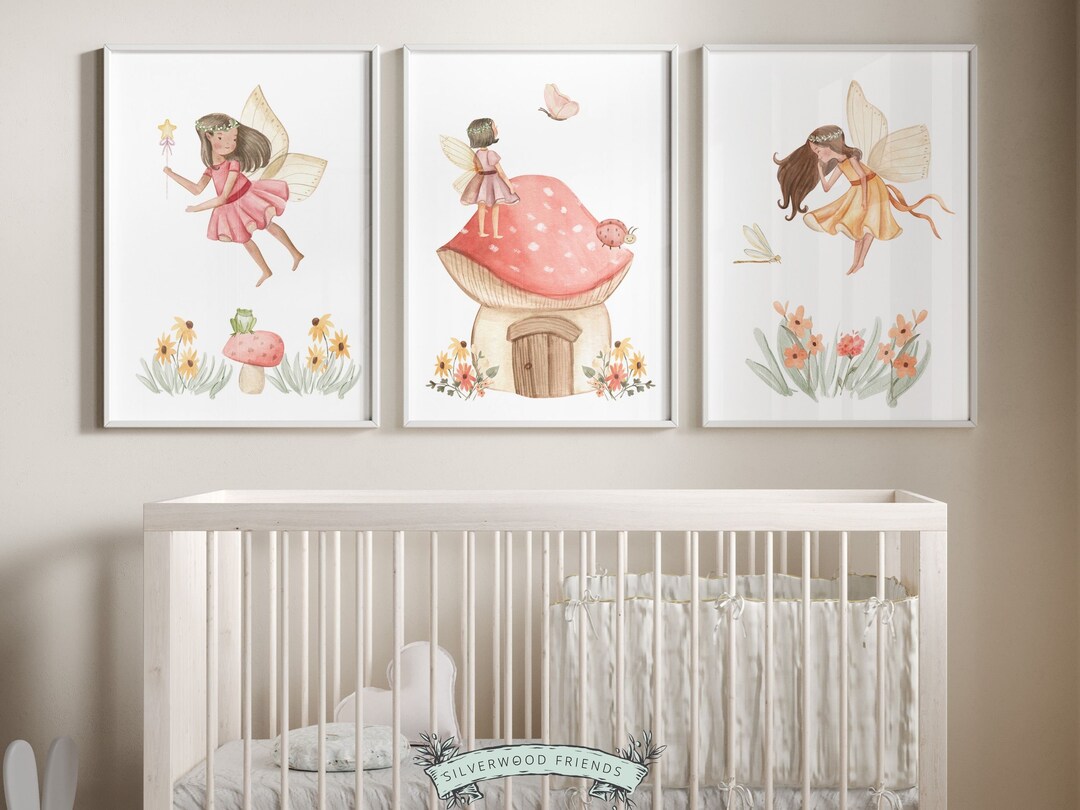 Fairy Nursery Prints, Secret Fairy Garden Nursery Decor, Baby Girl ...