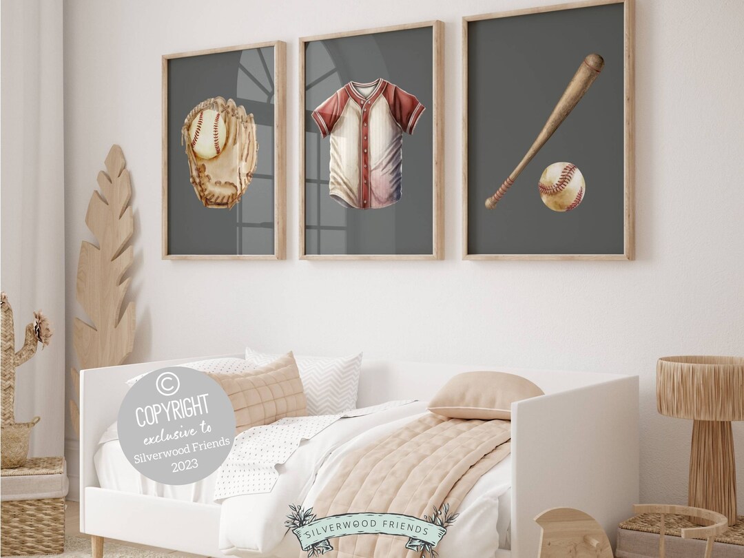 Baseball Nursery Print Gift For Baby Boy Sport Nursery Decor,Kid Room