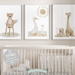 Boho Nursery Prints, Earth Tones Nursery Art, Beige Safari Nursery Decor, Baby Girls Nursery Prints, Gender Neutral Nursery Digital Prints