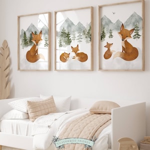 Fox Nursery Decor Etsy