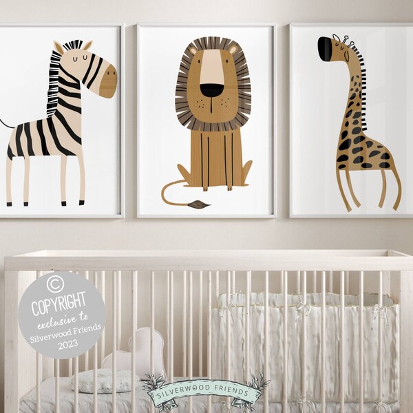 Safari Nursery Print - Etsy