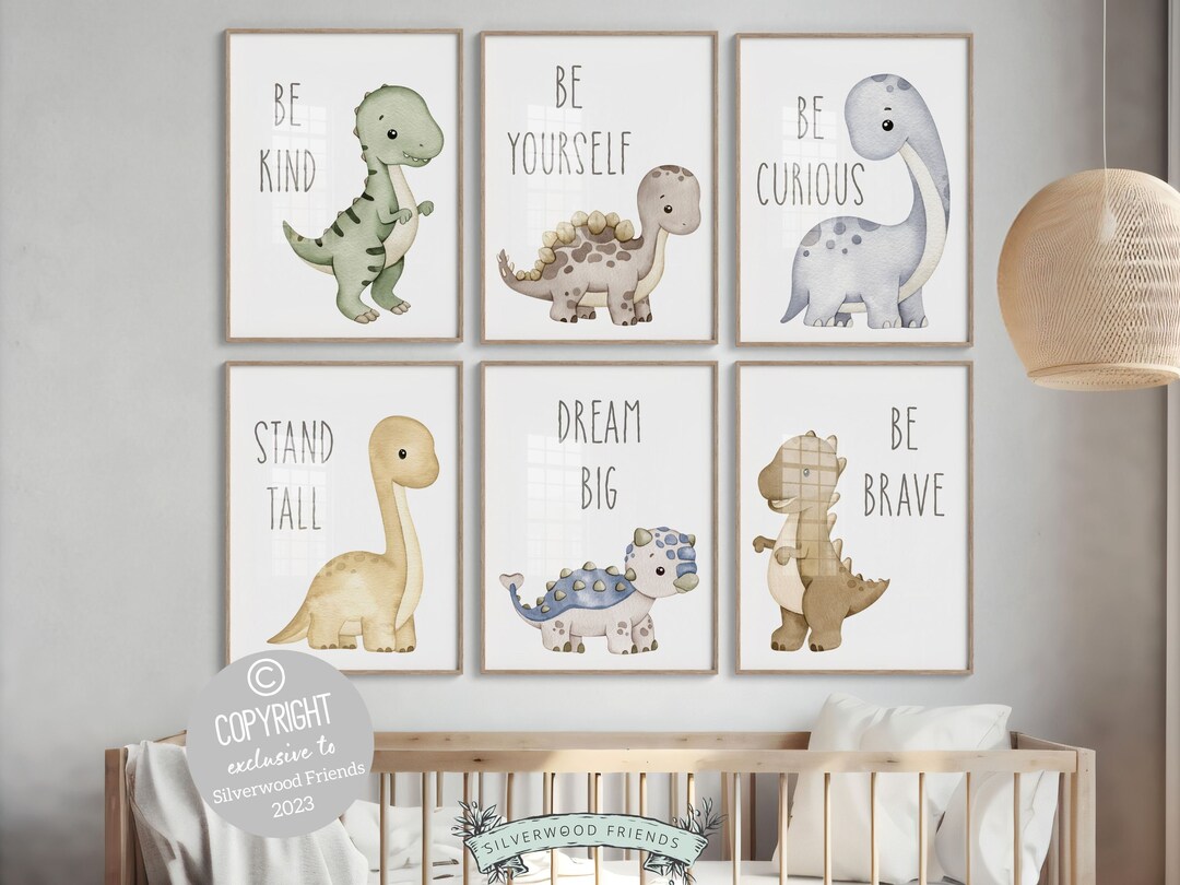 ORIGINAL Dinosaur Nursery Print Gift for Baby Boy Dinosaur Nursery ...