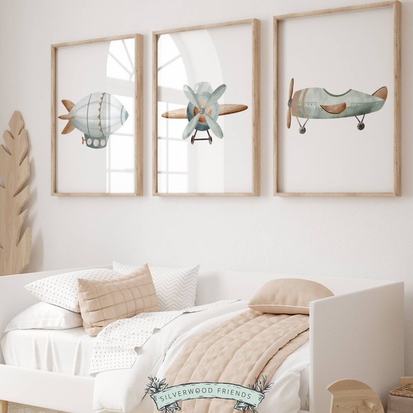 Baby Boy Airplane Nursery Etsy