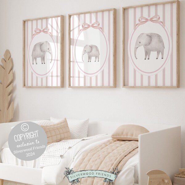 Elephant Nursery Print - Etsy