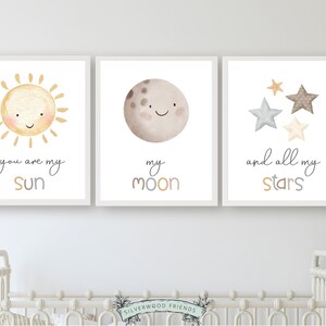 You Are My Sun My Moon and All My Stars Boho Nursery Prints, Gender ...