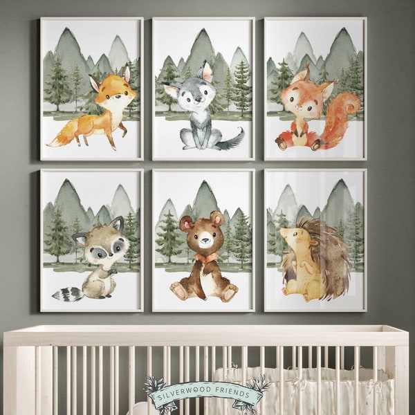 Forest Theme Nursery Etsy