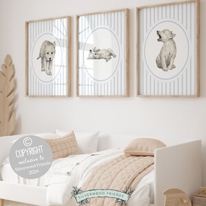 ORIGINAL Baby Wolf Nursery Prints, Baby Boy Woodland Wolf Nursery Decor, Baby Wolf Nursery Wall Art, Boys Woodland Nursery Digital Prints