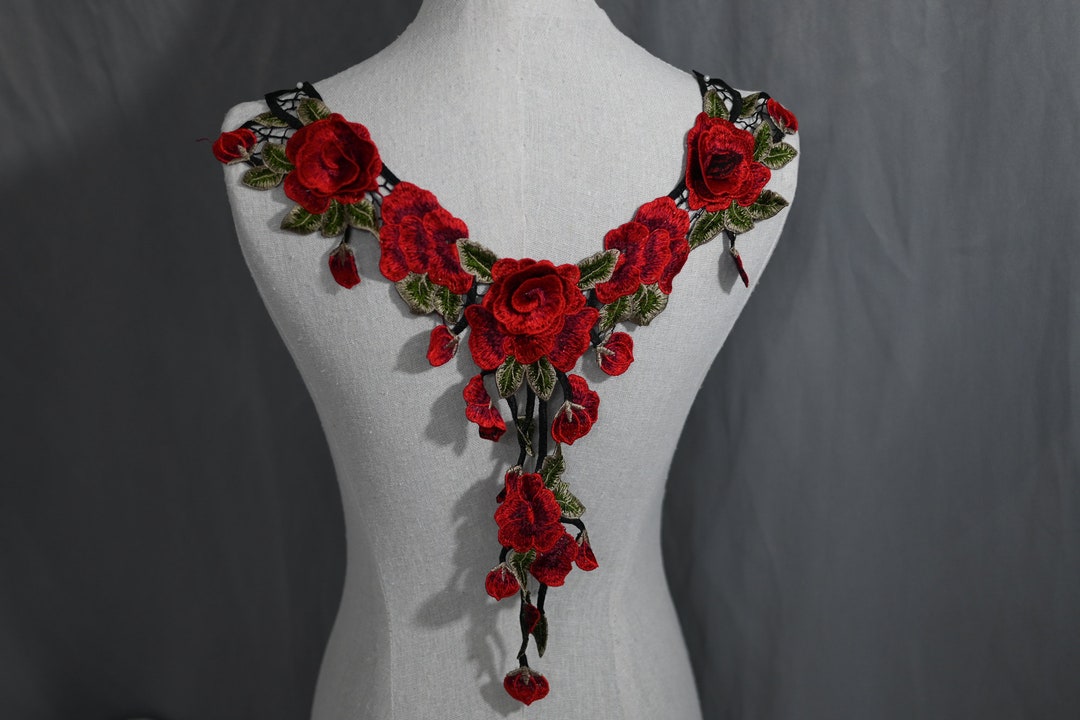 Dress Shirt With Rose Applique
