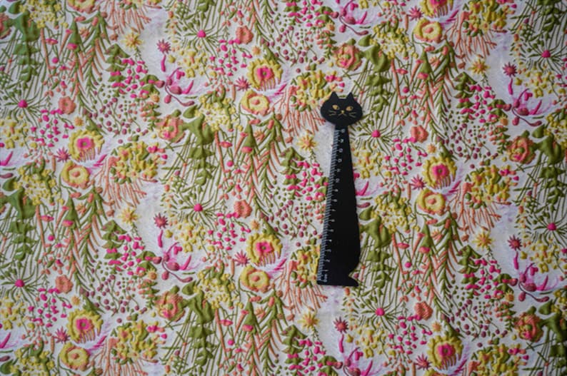 Tela de brocado en relieve multicolor, tela de bordado de flores Jacquard para vestido de alta costura, diseño de vestuario, tapicería, por 1 yarda imagen 6