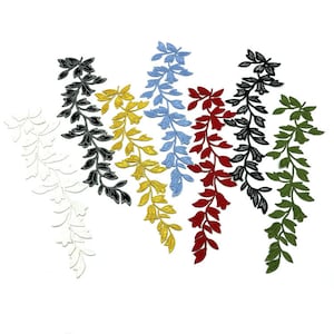 Leaf Lace Applique Leaf Trim Patch for Lyrical Dance, Ballet, Bridal, Straps, Veils, Illusion Gowns, Choose Color
