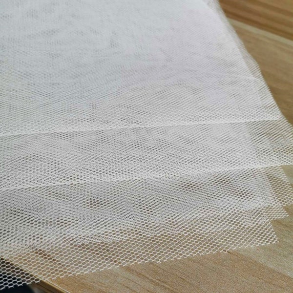 Stiff tulle, 70.8" Wide gauze tulle fabric, stiff tulle fabric, netting fabric for petticoat, wedding supply, gown, veil