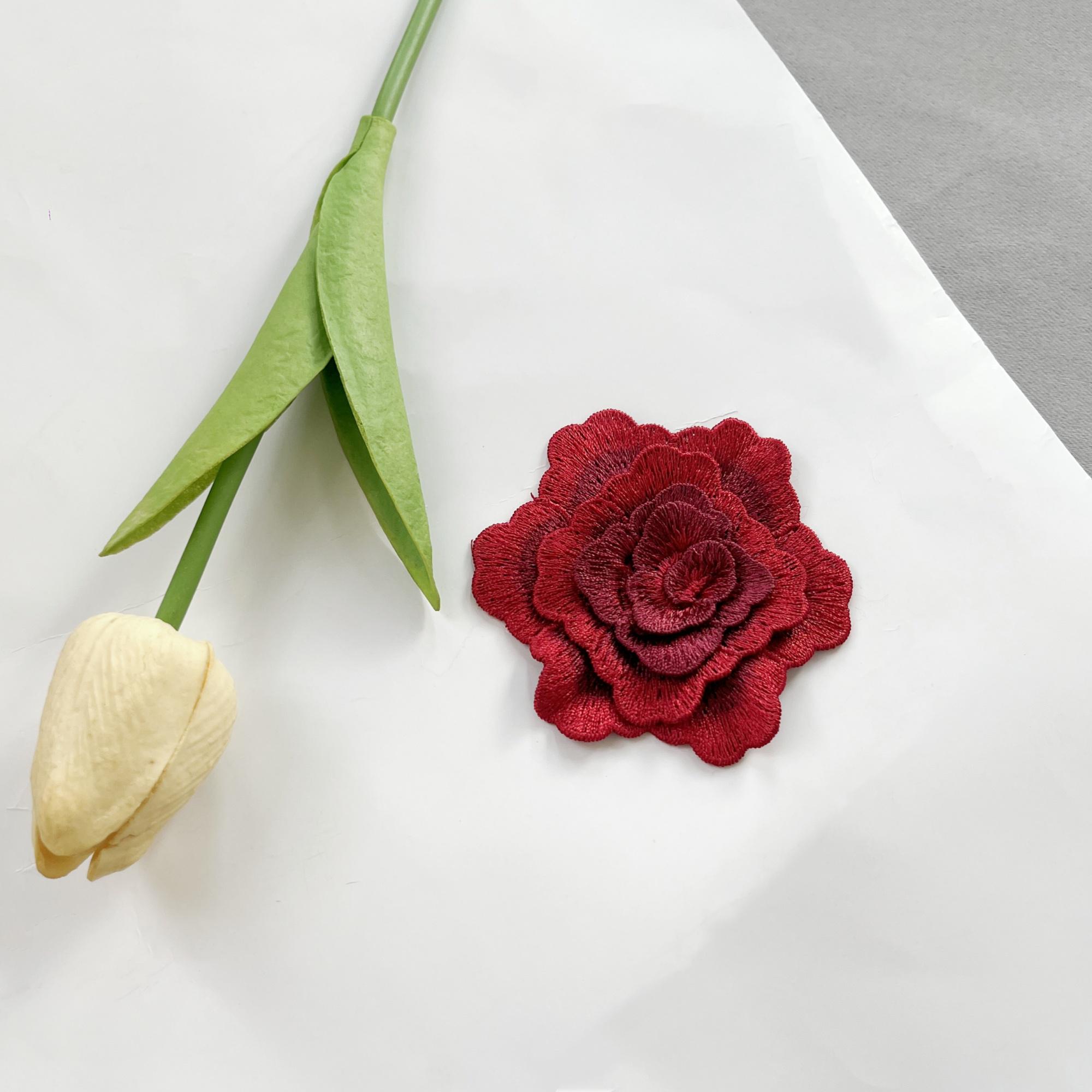 Flower Patches, Multi Layers 3D Floral Lace, 3D Flowers, Flower ...