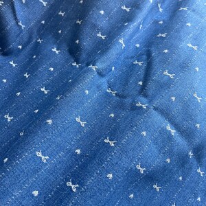 Tela jacquard con lazo de mezclilla a rayas, tela de tapicería, material para chaquetas, pantalones, bolsos, lazos para el cabello y proyectos de manualidades. imagen 8