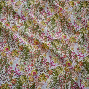 Tela de brocado en relieve multicolor, tela de bordado de flores Jacquard para vestido de alta costura, diseño de vestuario, tapicería, por 1 yarda imagen 4