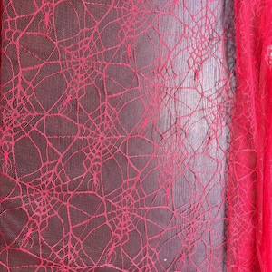 Halloween Spider web Lace Fabric, Halloween Mesh Net Tulle Fabric For Halloween DIY Fabric, Gowns, Home Decor, Cosplay cape, 1 yard