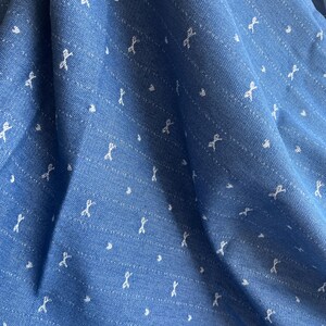 Tela jacquard con lazo de mezclilla a rayas, tela de tapicería, material para chaquetas, pantalones, bolsos, lazos para el cabello y proyectos de manualidades. imagen 12