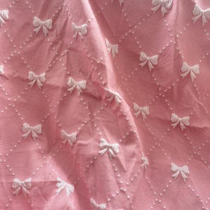 Rosa jacquardtyg, sött rosetttyg, rutigt tyg för klädsel, kostymer, sommarklänningar, toppar, klänningar, kostymdesign