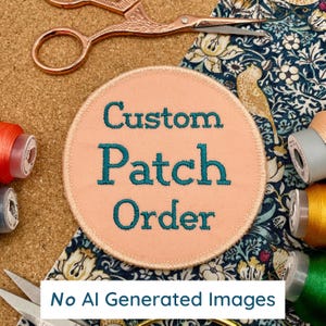 Custom Machine Embroidered Patch Order
