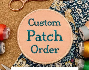Custom Machine Embroidered Patch Order