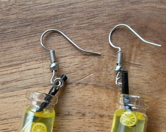 Boucles d'oreilles citron