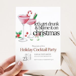 Christmas party invitation template