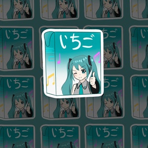 Hatsume Miku Kawaii Vocaloid Holographic vinyl Sticker