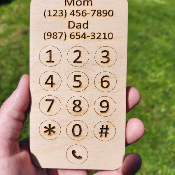 Personalized Montessori Toy Phone Learning Toys for Kids Montessori Inspired Play Phone