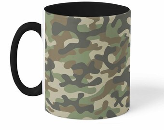 Stubbyz Woodland Camouflage Ceramic Mug - 11oz