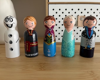 Frozen peg doll set