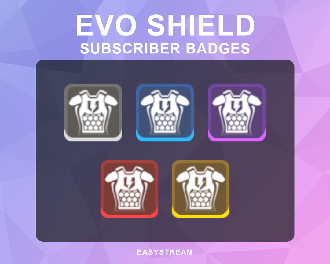 Evo Shield Twitch Sub Badges Apex Legends Subscriber Etsy
