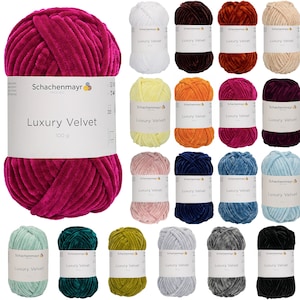 69,90EUR/kg | 100g Schachenmayr Luxury Velvet | Chenille fluffy yarn soft wool knitting crochet