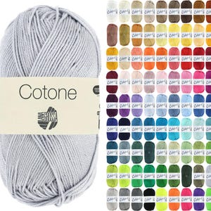 50g Lana Grossa Cotone | Cotton Yarn Knitting Crochet | Part 2 of 81 Colors | 55.00EUR/kg